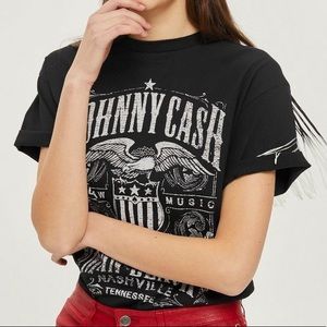 Johnny Cash Fringe Graphic Tee